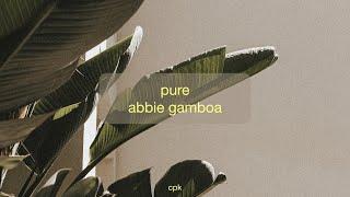 pure - abbie gamboa | Piano Karaoke [Lower Key of D]