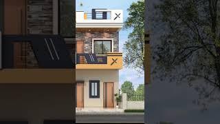 double floor front house elevation design for your second floor ll two floor house low cost design l