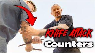 Build confidence to counter a knife with these self defense drills