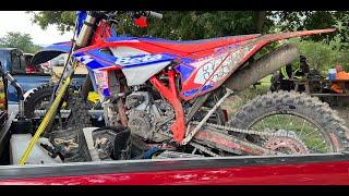 Loading a Dirt Bike