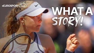 The Dream Debut! 16-year-old Mirra Andreeva Starts Her Grand Slam Career With A Win! | Eurosport