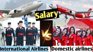 Cabincrew salary in India v/s International Airlines/ Cabincrew salary / (2021) By- Mansi Yadav