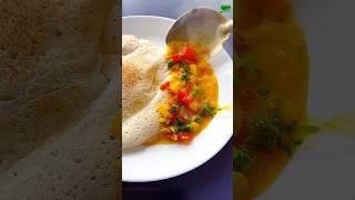 Dosa with besan ki chatni #dosarecipe #dosa #breakfast #shorts #viralshorts #ytshorts #trending