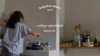 living alone diaries ; apartment move in day  | Philippines