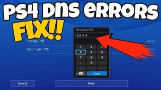 How To Fix PS4 DNS Errors in 2022 | PS4 DNS Error Fix