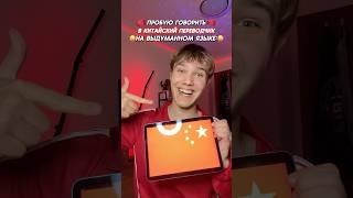 ГОВОРЮ В КИТАЙСКИЙ ПЕРЕВОДЧИК НА ВЫДУМАННОМ ЯЗЫКЕ  #юмор #тикток #а4