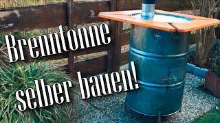 Feuertonne, Brenntonne (mit Stehtisch) selber bauen und dabei eine menge Kohle sparen.