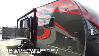 2018 Forest River XLR Nitro 29KW Toy Hauler Travel Trailer With Patio Quick Video Tour