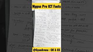 MPPSC PRE ICT facts | GyanArena Shorts Internet Communication Technology Gk in Hindi #shorts #mppsc