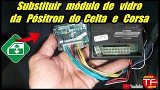 Como substituir módulo de vidro elétrico no Celta e Corsa.