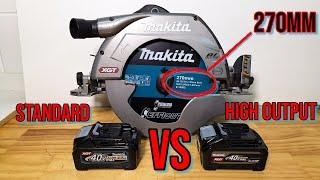 NEW Makita HIGH OUTPUT 40v Battery VS Standard 40v Battery Ripping 90mm Thick Timber with HS011G