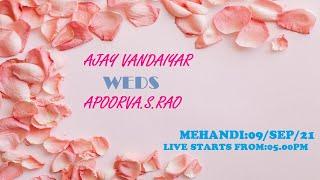 AJAY VANDAIYAR (WEDS) APOORVA.S.RAO