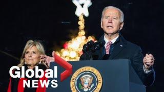 Biden participates in National Christmas Tree lighting ceremony, offers prayers for COVID-19 victims