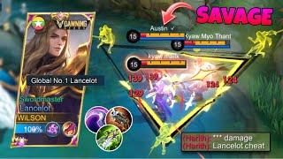 Global Lancelot 1 VS 5 SAVAGE!! | PERFECT Aggressive Gameplay! - MLBB