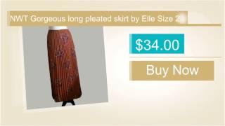 NWT Gorgeous long pleated skirt by Elle Size 2