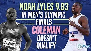 Men's 100m Final: What Happened To Christian Coleman | Noah Lyles Sprint Mechanics Breakdown