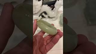 Браслет из ювелирного нефрита #нефрит #nephrite #jade #резьбапокамню #украшения #подарокнановыйгод