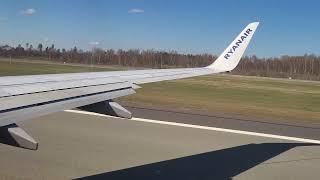 RYANAIR | RIGA - NEWCASTLE | TAKEOFF | BOEING 737-800 | APRIL 2022