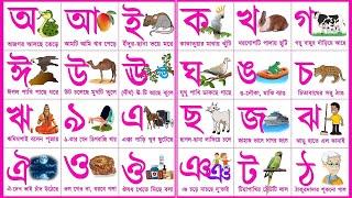 অ আ ক খ বাংলা স্বরবর্ণ ব্যঞ্জনবর্ণ মালা | oi ojogor asche tere | #banglaalphabet #kidssong