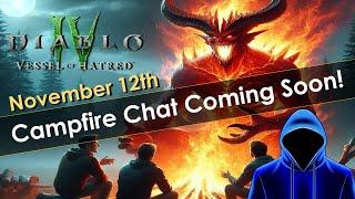 Midseason Campfire for Diablo 4 Coming Soon (and a POE update)