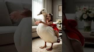 Cute baby and duck  #baby #cutebaby #babyshorts #duck