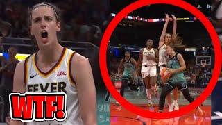 WNBA REFEREES Just HELPED NEW YORK LIBERTY BEAT CAITLIN CLARK INDIANA FEVER BECAUSE OF THIS CALL!