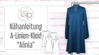 Nähanleitung lillesol A-Linien-Kleid "Alinia" - ein ausgestelltes Kleid aus Webware nähen