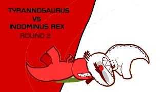 #￼티라노사우르스 vs #인도미누스 공룡 배트￼ round 2 (Tyrannosaurus vs Indominus Rex) Wonder Dino World