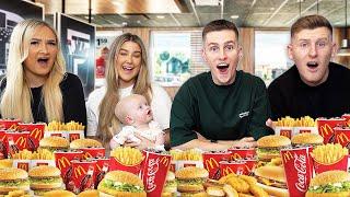 Last To STOP Eating MCDONALDS Wins £1,000 VS BRANDONIO AND ERIN BOWYER!