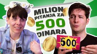 YASSERSTAIN SE ŽENI? | MILION Pitanja Za 500 DINARA