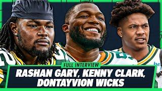 Rashan Gary, Kenny Clark & Dontayvion Wicks | Green Bay Packers Training Camp