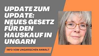 Neue Info vom Anwalt zum Hauskauf in Ungarn – Hier geht es um ein ungarisches Gesetz zum 15.01.2025