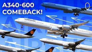 Lufthansa To Reactivate 5 More Airbus A340-600s!