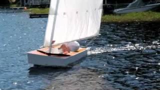 Sailing video of the OZ PDGoose - Now called the Oz Goose - simple boat plan.