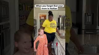 When You Forget That Your Mom Is Haitian! #haitian #transracialadoption #shorts