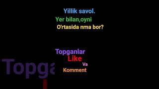 Nma bor savol.? #a4a4a4#