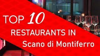 Top 10 best Restaurants in Scano di Montiferro, Italy