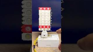 Led stripes vs 220v electricity ️crazy experiment #electrical #experiment #science #ideas