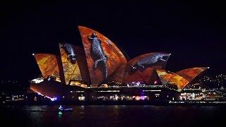 Vivid light festival 2016 Sydney Opera House full hd 50fps Australia