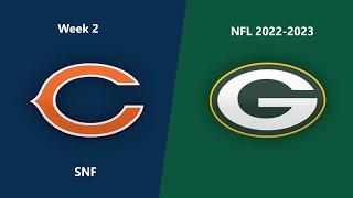 (Full Game) NFL 2022-2023 Season - Week 2: Bears @ Packers (SNF)