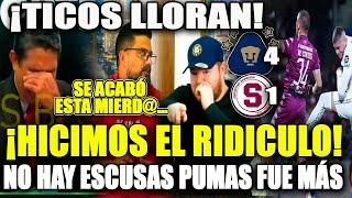 ¡TICOS LLORAN! PRENSA DE COSTA RICA SE LAMENTA GOLEADA DE PUMAS SOBRE SAPRISSA 4 1