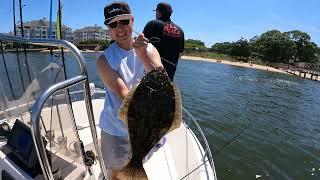 Fishing for Fluke and Gator Bluefish in the Manasquan River!