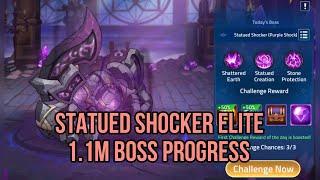 Mobile Legends Adventure - Guild Boss Rush [Monday] Statued Shocker (Elite) 1.1M Boss Progress
