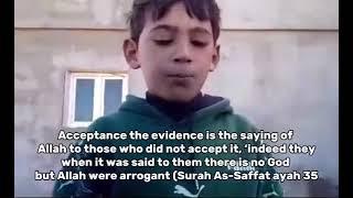 Libyan Boy Explains Conditions Of La Ilāha Ill-Allāh