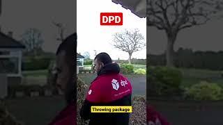 DPD throws parcel at house