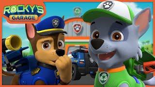 Cruiser Troubles! What's The Matter With Chase's Tires? - Rocky's Garage - PAW Patrol Cartoons