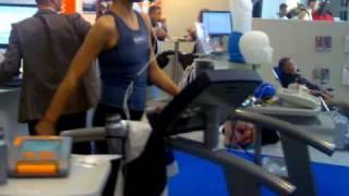 COSMED exhibition booth at FIBO 2011: Exercise testing with Fitmate PRO