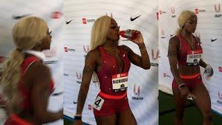 Sha'Carri Richardson Runs 3 Races At USAs, Refuses To Speak To Media Every Time