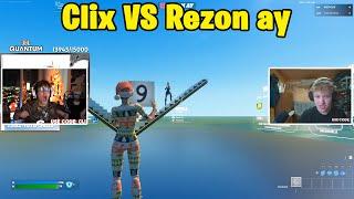 Clix VS Rezon ay 1v1 TOXIC Buildfights!