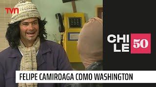 Felipe Camiroaga como el Washington en Pase lo que pase | Chile 50